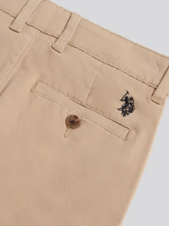 U.S. Polo Assn - Short chino classique US Polo Assn Écru