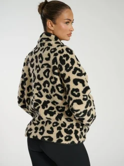 South Beach - Borg Veste Quarter Zip Écru Sale