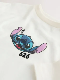 Next écru - T-shirt graphique oversize Lilo & Stitch (3-16ans) Sale