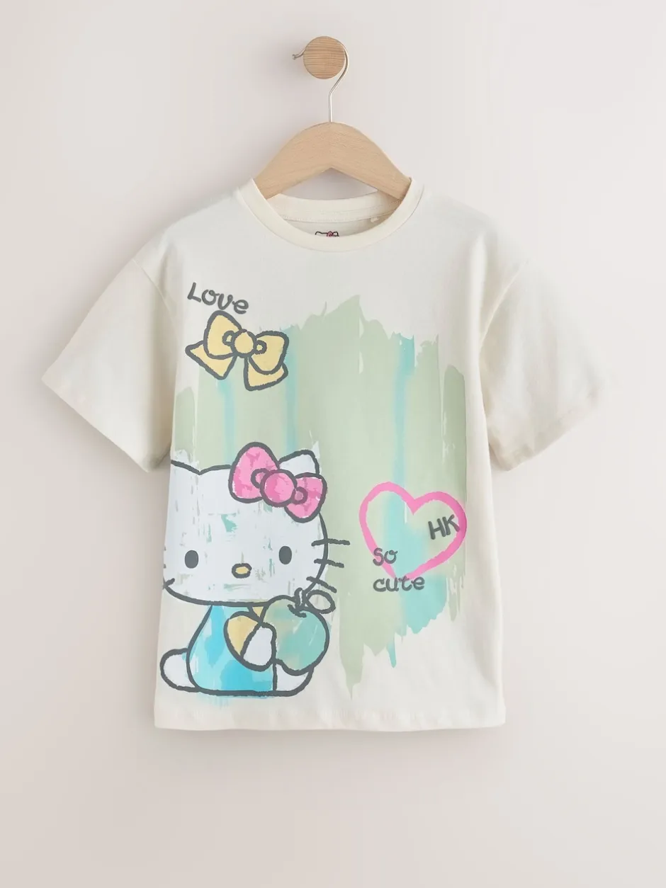 Next écru - T-shirt imprimé graphique oversize Hello Kitty (3-16ans) Online