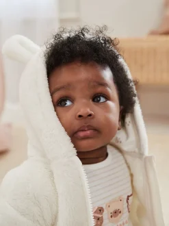 Next écru - Veste à capuche bébé en polaire (0mois2ans) Hot