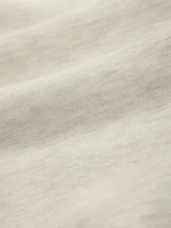 Next - Quart de zip - Sweat-shirt en jersey riche en coton Écru chiné New