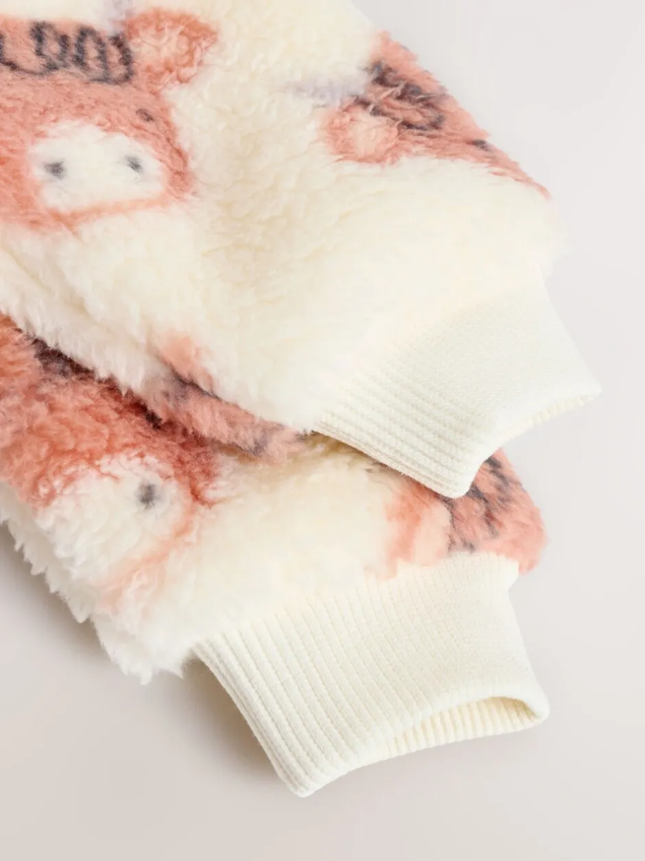 Next Écru Hamish - Combinaison de nuit épaisse en polaire bébé Sale