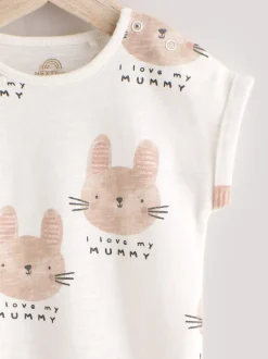 Next Écru J'aime ma maman - Barboteuse bébé Clearance