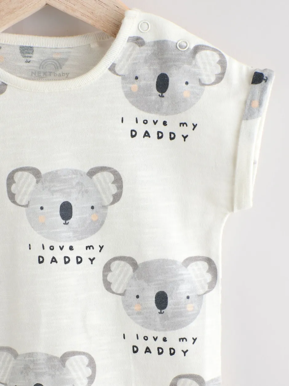 Next Écru J’aime mon papa - Barboteuse bébé Discount