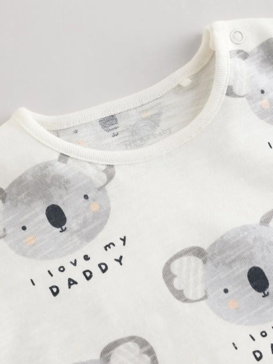 Next Écru J’aime mon papa - Barboteuse bébé Discount