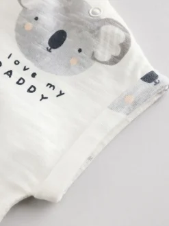 Next Écru J’aime mon papa - Barboteuse bébé Discount