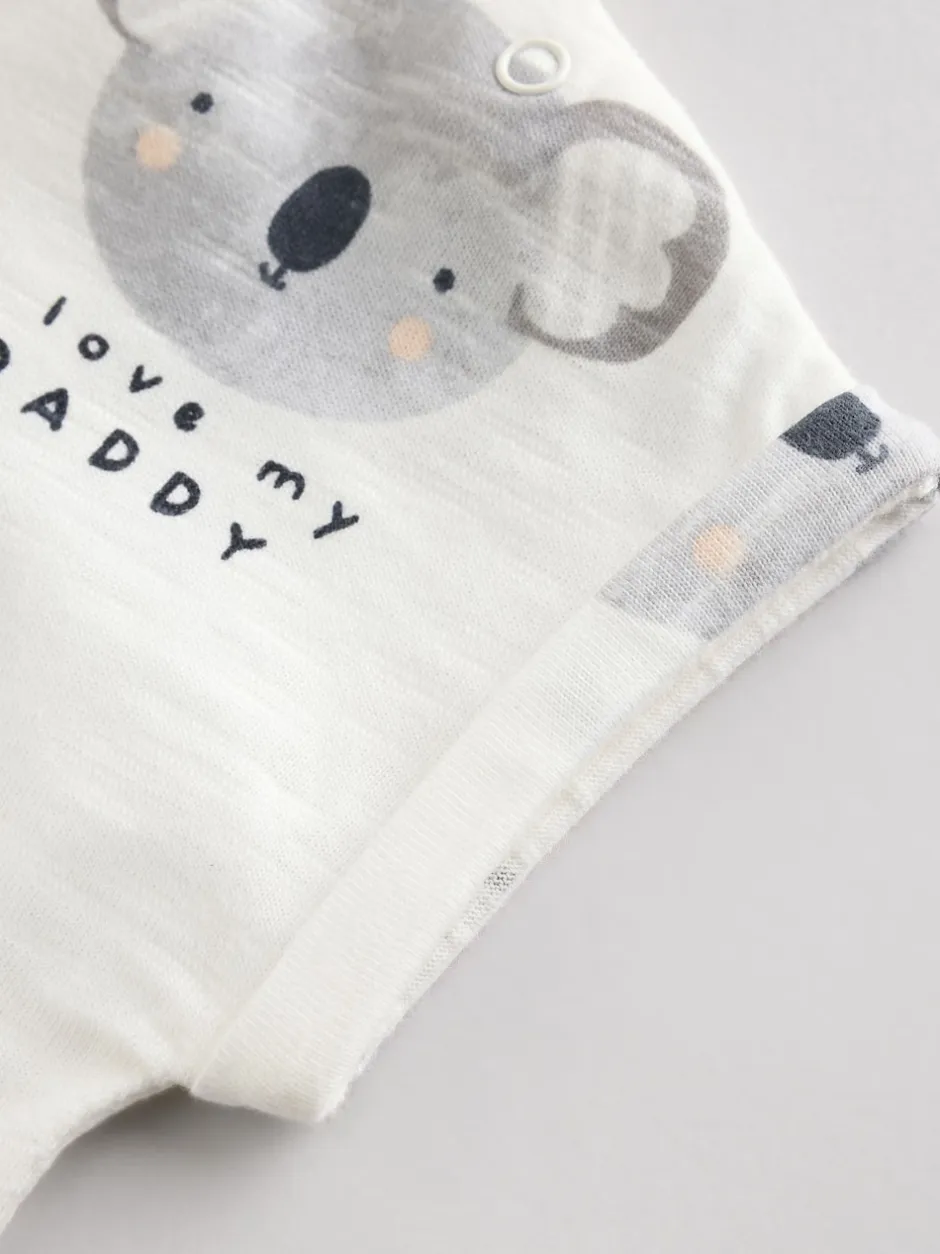 Next Écru J’aime mon papa - Barboteuse bébé Discount