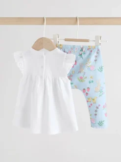 Next Écru motif fée - Ensemble 2 Pieces à Manches courtes avec BÉBÉ et Leggings (0mois-2ans) Sale