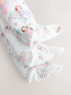 Next Écru motif fée - Lot de 3 dors-bien bébé à fermeture éclair bidirectionnelle (0-2ans) Best