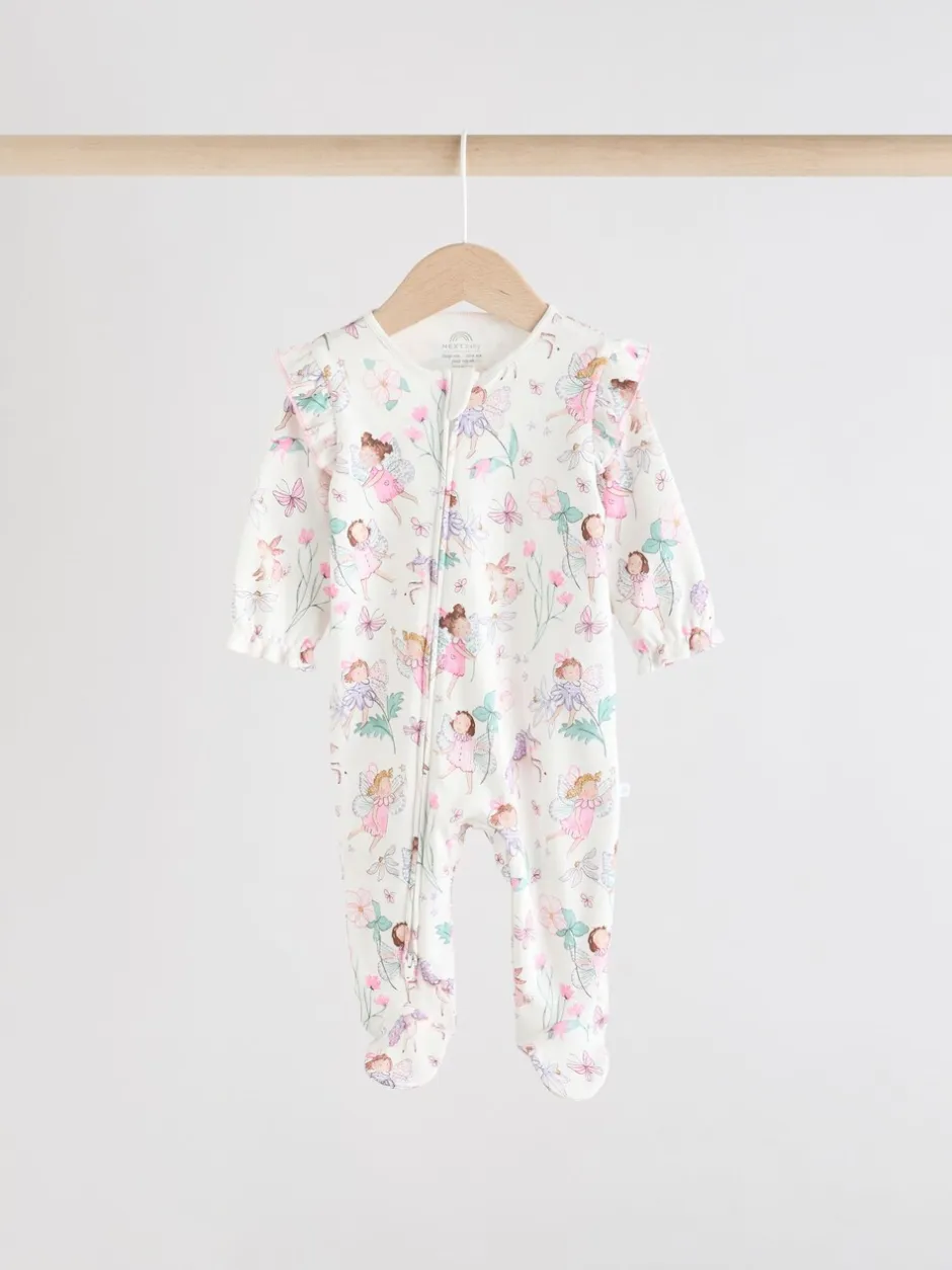 Next Écru motif fée - Lot de 3 dors-bien bébé à fermeture éclair bidirectionnelle (0-2ans) Best