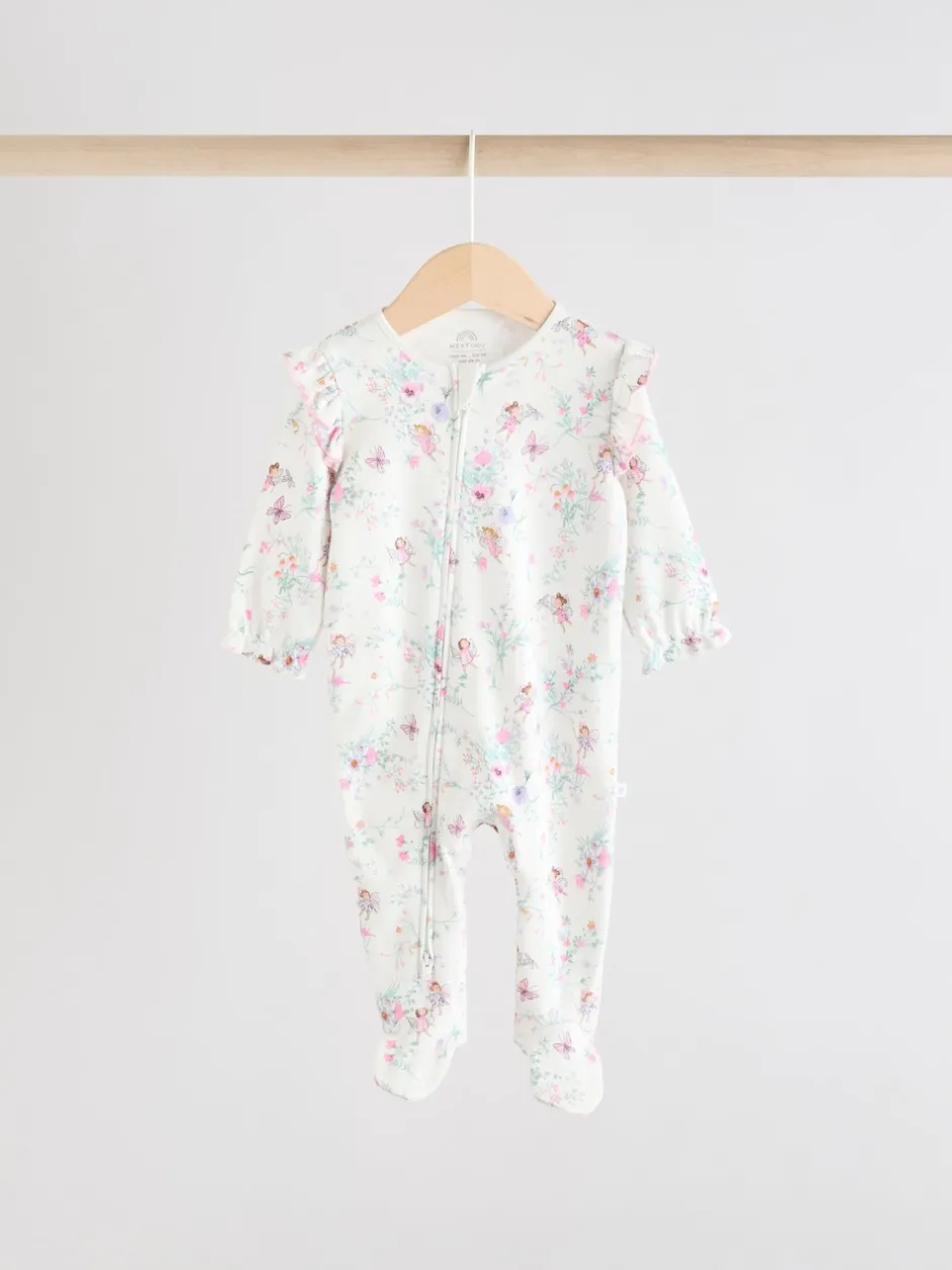 Next Écru motif fée - Lot de 3 dors-bien bébé à fermeture éclair bidirectionnelle (0-2ans) Best
