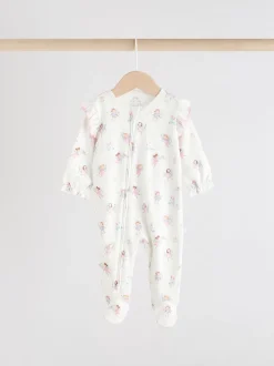 Next Écru motif fée - Lot de 3 dors-bien bébé à fermeture éclair bidirectionnelle (0-2ans) Best