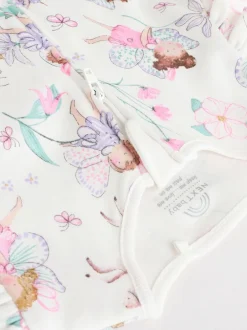 Next Écru motif fée - Lot de 3 dors-bien bébé à fermeture éclair bidirectionnelle (0-2ans) Best