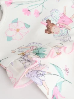 Next Écru motif fée - Lot de 3 dors-bien bébé à fermeture éclair bidirectionnelle (0-2ans) Best