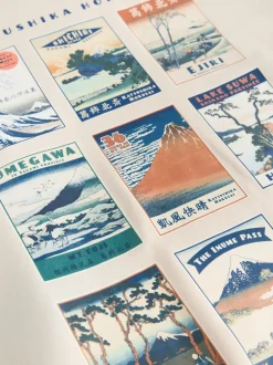 Next Écru neutre - Sweat à capuche à enfiler - Licence graphique Hokusai Best