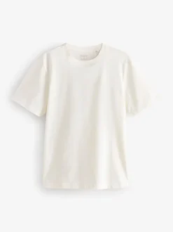 Next - Ajustement régulier - Lot de t-shirts essentiels en coton 6 Écru/Bleu/Vert/Neutre Mushroom/Gris/Pierre New