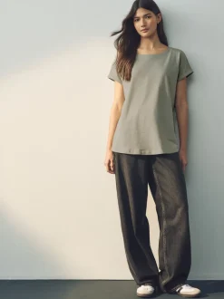 Next Écru/Taupe/Brown/Bleu/Jaune - Lot de 5 T-shirts à mancherons Best