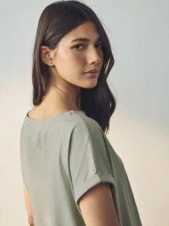 Next Écru/Taupe/Brown/Bleu/Jaune - Lot de 5 T-shirts à mancherons Best