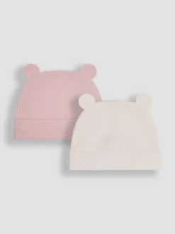 Jojo Maman Bébé Côte de rose - Lot de 2 chapeaux bébé Hot