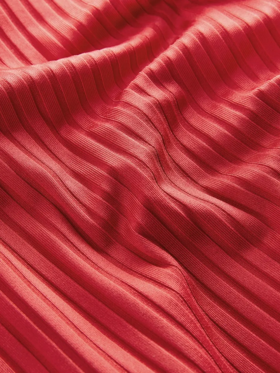 Next - Maillot de bain plongeant et galbant avec contrôle du ventre Côtes rouges Sale