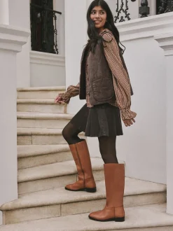 Next Cuir marron fauve - Bottes d’équitation plates Forever Comfort® Online