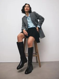 Next Cuir noir - Bottes d’équitation plates Forever Comfort® Outlet