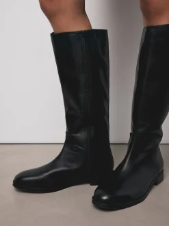 Next Cuir noir - Bottes d’équitation plates Forever Comfort® Outlet