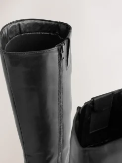 Next Cuir noir - Bottes d’équitation plates Forever Comfort® Outlet