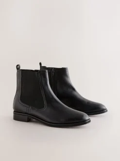 Next - Bottines Chelsea ultra confortables Cuir noir Hot