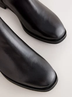 Next - Bottines Chelsea ultra confortables Cuir noir Hot