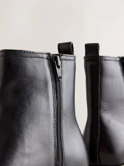 Next - Bottines Chelsea ultra confortables Cuir noir Hot