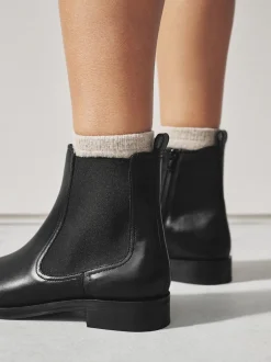 Next - Bottines Chelsea ultra confortables Cuir noir Hot