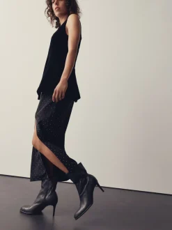 Next Cuir noir - Bottines Forever Comfort® froncées Hot