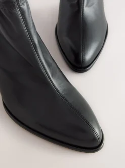 Next Cuir noir - Bottines Forever Comfort® froncées Hot