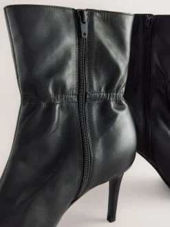 Next Cuir noir - Bottines Forever Comfort® froncées Hot