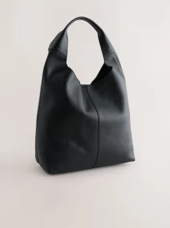 Next Cuir noir - Sac à bandoulière ample Online