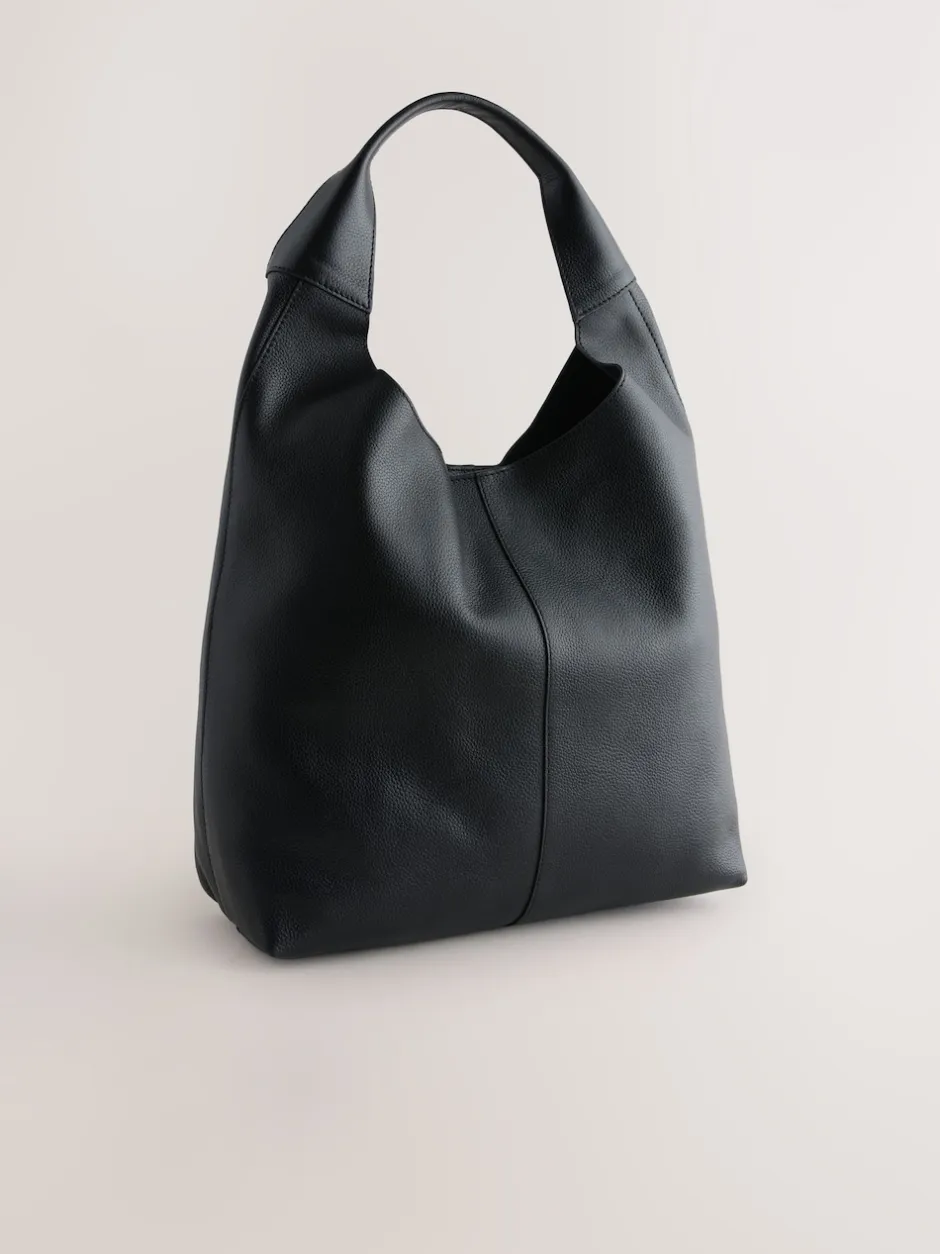 Next Cuir noir - Sac à bandoulière ample Online