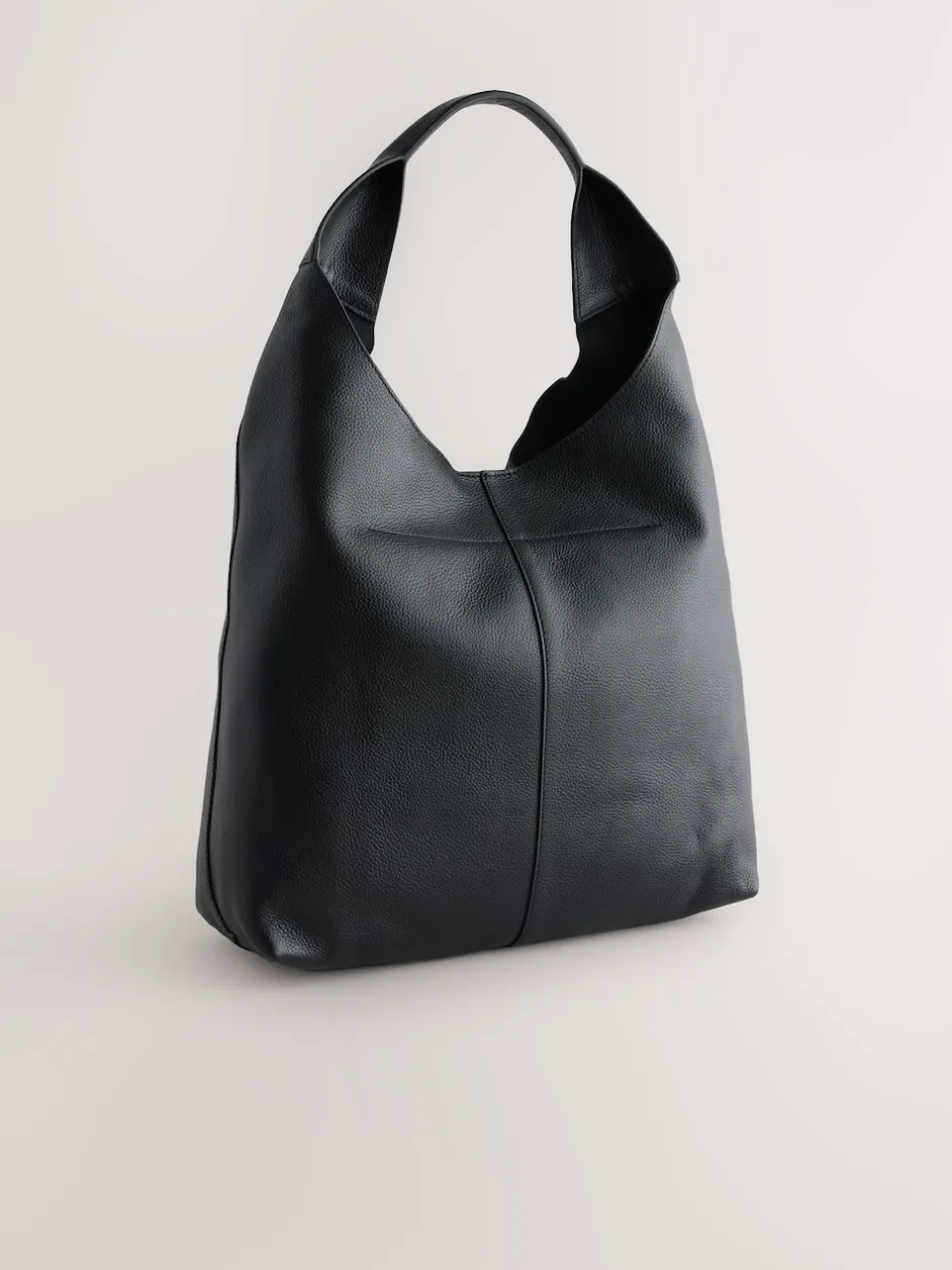 Next Cuir noir - Sac à bandoulière ample Online
