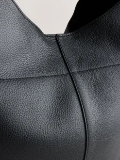 Next Cuir noir - Sac à bandoulière ample Online