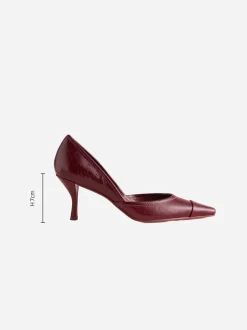 Next Cuir rouge bourgogne - Tabitha Simmons x Mary Grace talons en cuir à bout pointu Online