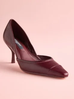 Next Cuir rouge bourgogne - Tabitha Simmons x Mary Grace talons en cuir à bout pointu Online