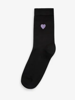 Next Cœur - Chaussettes à motif brodé 5 Pack Best