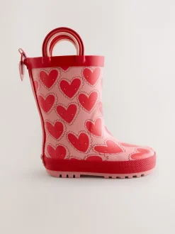 Next - Gérer Wellies Cœur rose/rouge