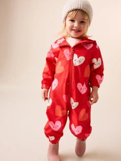 Next Cœur rouge - Combinaison imperméable imprimée (6 mois-7 ans) Hot