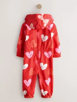 Next Cœur rouge - Combinaison imperméable imprimée (6 mois-7 ans) Hot