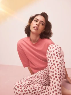 Next - Pyjama à manches courtes Cœur rouge Clearance