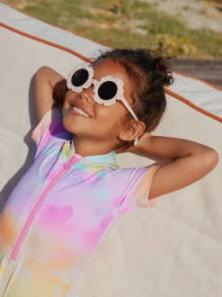 Next - Maillot de bain Sunsafe (3mths-10yrs) Cœurs arc-en-ciel ombrés