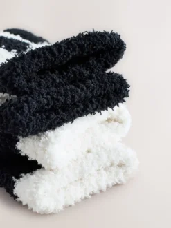 Next Cœurs rouges noir/blanc - Lot de 2 paires de chaussettes douillettes Sale