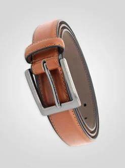 D555 ANTHONY Bord à boucle carrée cousu en faux 2.7 Ceinture en cuir d’une largeur cm Clearance